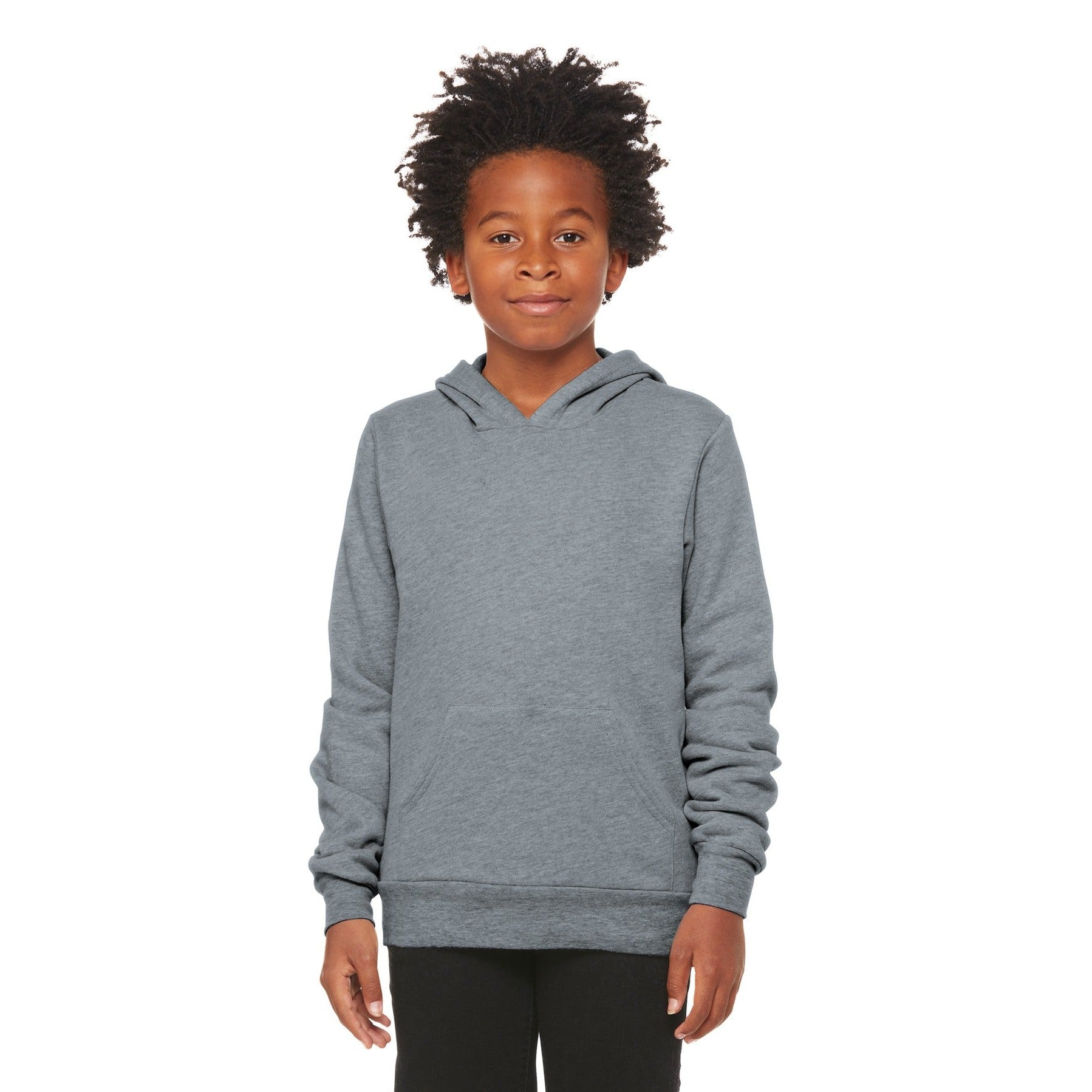 Bella + Canvas-BELLA+CANVAS ® Youth Sponge Fleece Pullover Hoodie BC3719Y-MedTech-1